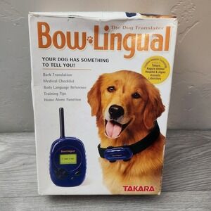 Vintage Takara Bow-Lingual Dog Translator Blue‎ Bark Translation Vintage 2003